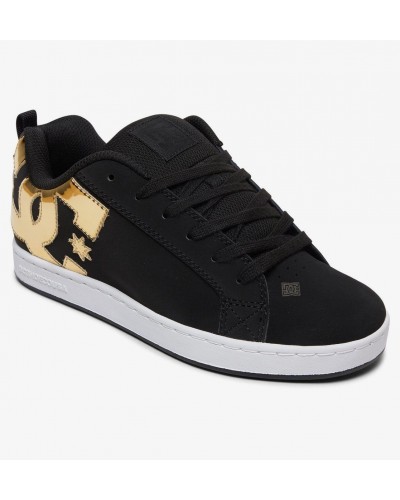 Zapatillas chica DC "Court Graffik" black / gold