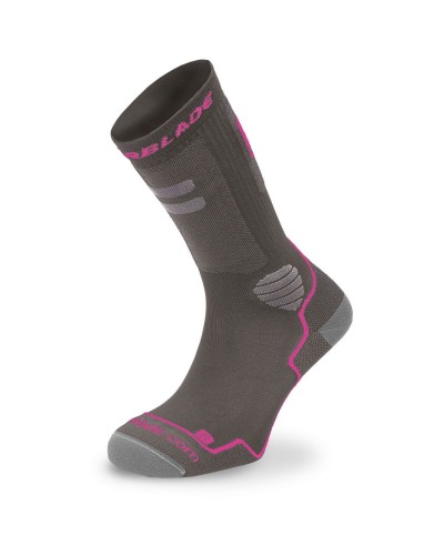 Calcetines patinaje Rollerblade "High Performance" gris rosa