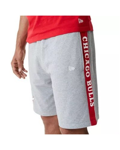 Pantalones cortos algodón NEW ERA "Chicago Bulls - Tape" grey