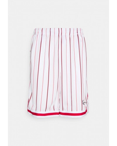 Pantalón corto basket KARL KANI "Signature Pinstripe" white