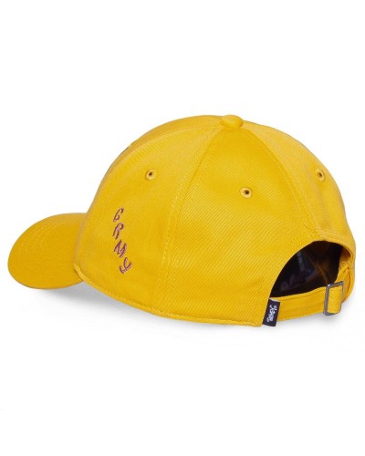 Gorra curva GRIMEY "Destroy All Fear" yellow