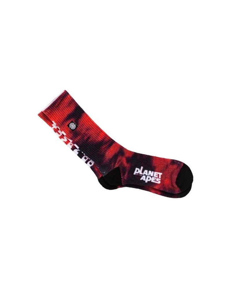 Calcetines ELEMENT "Pota - Planeta de los Simios" red tie dye