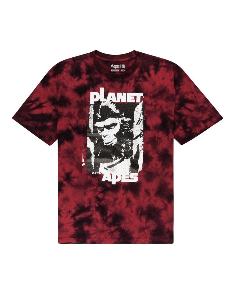 Camiseta ELEMENT "Pota Surge" red tie dye