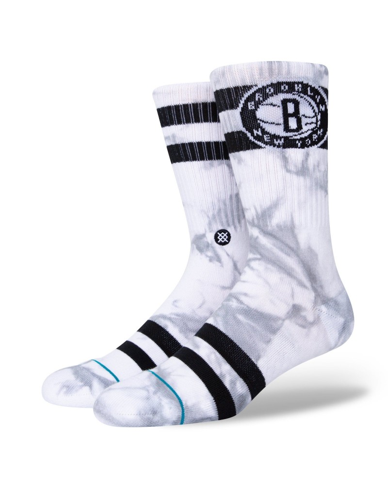 Calcetines STANCE Brooklyn Nets dyed white