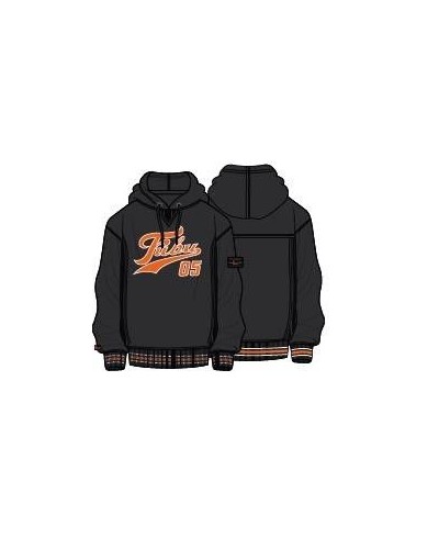 Sudadera FUBU Varsity SSL black orange