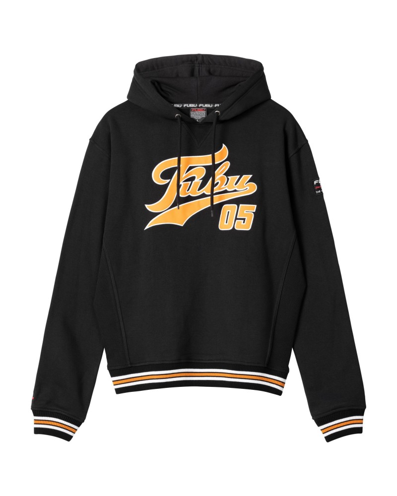 Sudadera FUBU Varsity SSL black orange