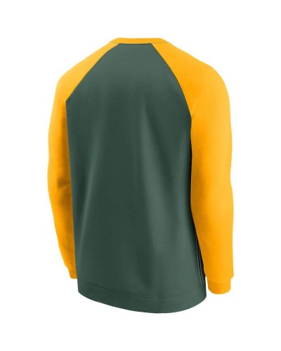 Sudadera NIKE Dri Fit Raglan Green Bay Packers green yellow