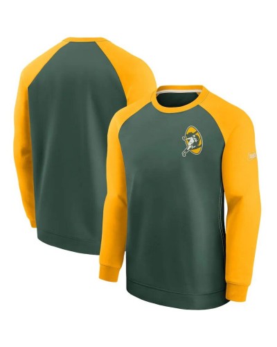 Sudadera NIKE Dri Fit Raglan Green Bay Packers green yellow