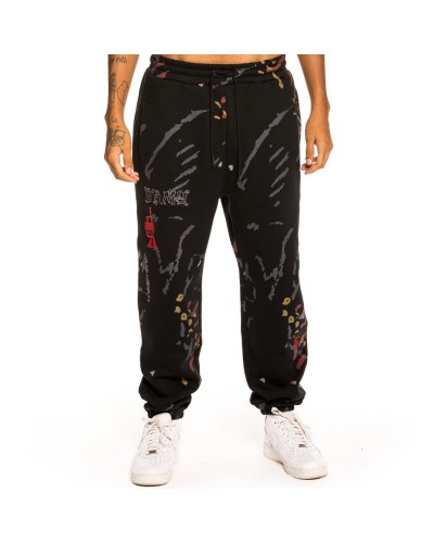 Pantalón chandal Grimey Jazz Thing all over print black