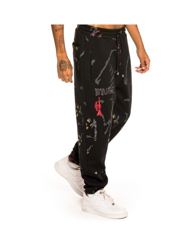 Pantalón chandal Grimey Jazz Thing all over print black