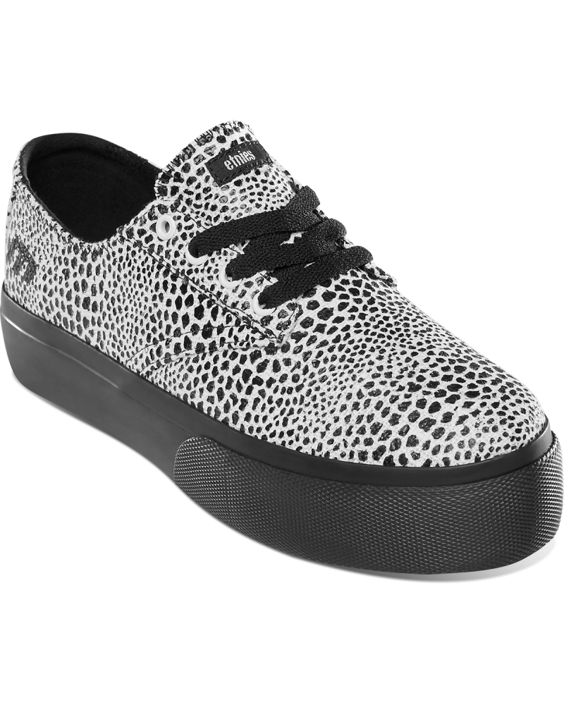 Zapatilla chica plataforma Etnies Morison black leopard