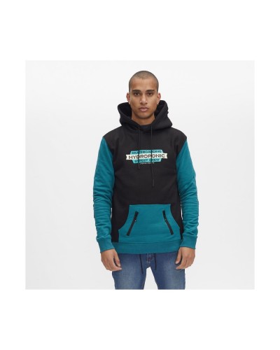 Sudadera capucha Hydroponic DH Crew black teal green