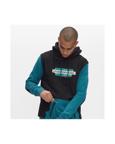 Sudadera capucha Hydroponic DH Crew black teal green