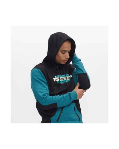 Sudadera capucha Hydroponic DH Crew black teal green