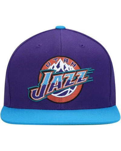 Gorra plana snapback Mitchell & Ness 2 Tone Utah Jazz