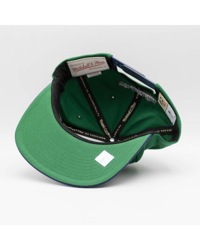 Gorra plana snapback Mitchell & Ness Dallas Mavericks green blue