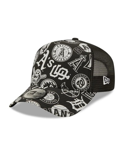 Gorra trucker NEW ERA AOP MLB black