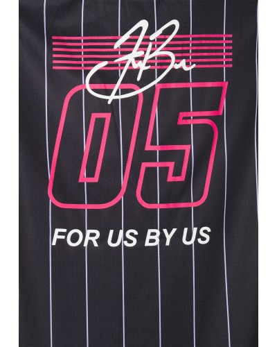 Vestido beisbolera FUBU Varsity Patch Pinstripe baseball