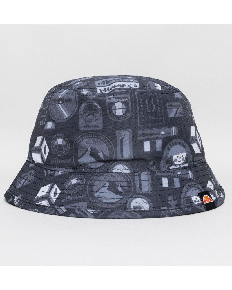 Bucket hat Ellesse Pedri black multilogo