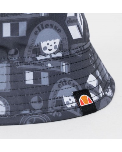 Bucket hat Ellesse Pedri black multilogo