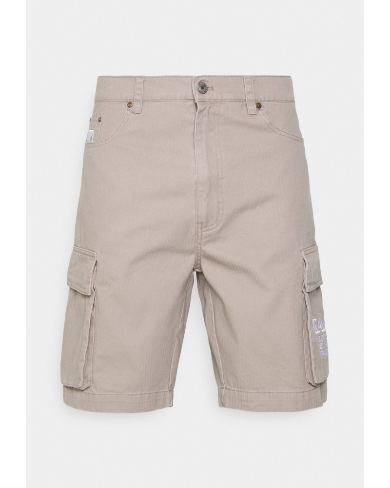 Pantalón corto vaquero Karl Kani Herringbone cargo taupe