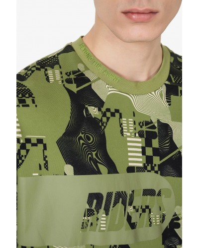 Camiseta oversized FILA X Valentino Rossi calliste green riders