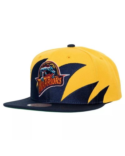 Gorra plana Mitchell & Ness Golden State Warriors Sharktooth