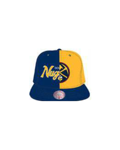 Gorra plana Mitchell & Ness Denver Nuggets Split Crown