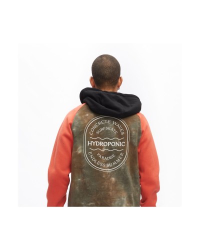 Sudadera Hydroponic Paradise Orange tie dye green