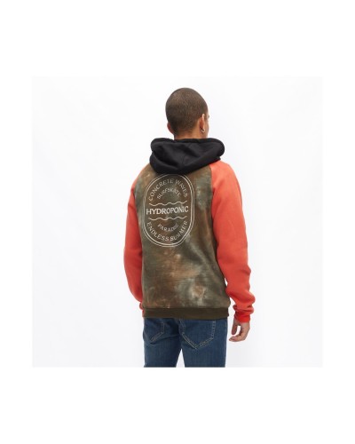 Sudadera Hydroponic Paradise Orange tie dye green