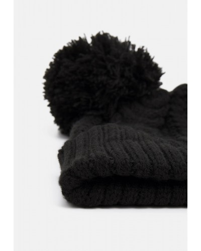 Gorro invierno New Era NY Yankees double pompon black