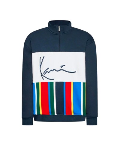 Sudadera Karl Kani Signature Block Stripe Troyer multicolor