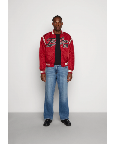 Chaqueta bomber Fubu Varsity Satin College Jacket dark red