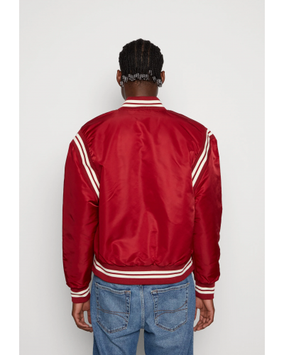 Chaqueta bomber Fubu Varsity Satin College Jacket dark red