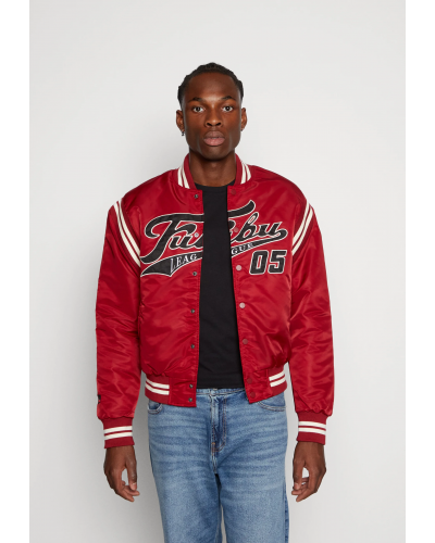 Chaqueta bomber Fubu Varsity Satin College Jacket dark red