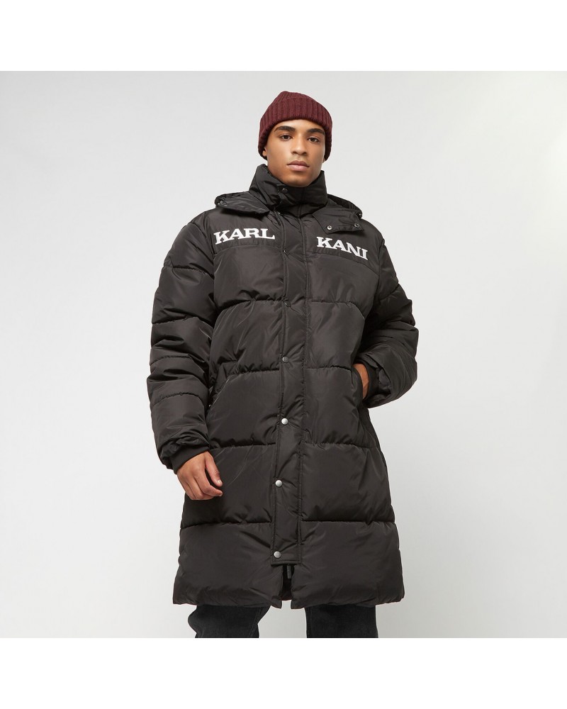 Chaquetón largo Karl Kani Retro hooded puffer black