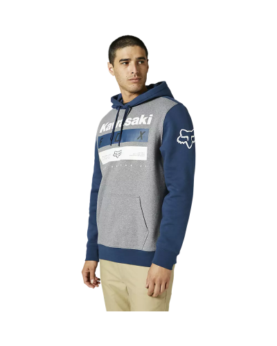 Sudadera Fox Kawi Stripes fleece grey blue