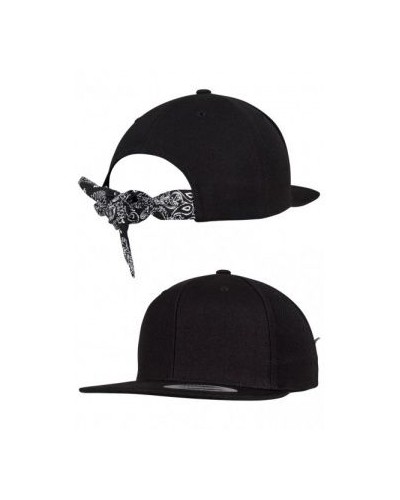 Gorra plana Flexfit Bandana black