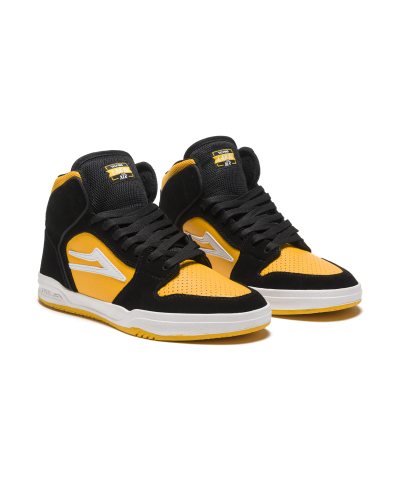 Botines Lakai Telford black yellow suede