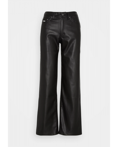 Pantalón chica ancho Karl Kani Small Signature PU Wide fit black