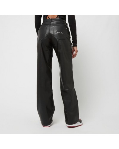 Pantalón chica ancho Karl Kani Small Signature PU Wide fit black