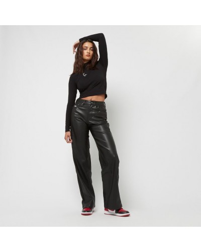 Pantalón chica ancho Karl Kani Small Signature PU Wide fit black