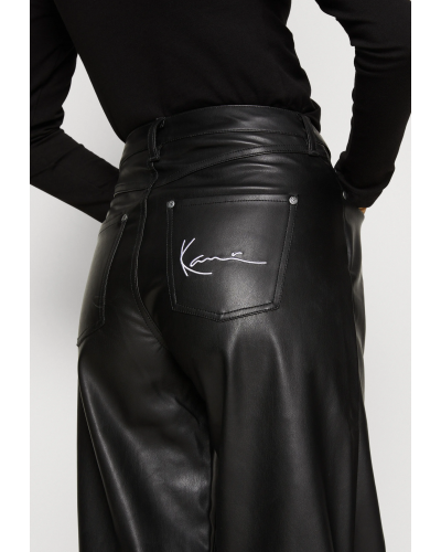 Pantalón chica ancho Karl Kani Small Signature PU Wide fit black