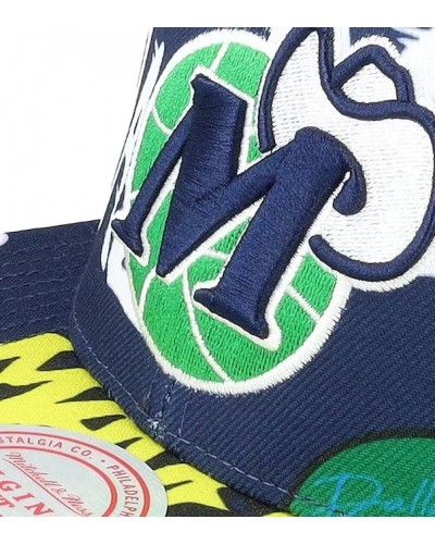 Gorra plana Mitchell & Ness Sticker snapback Dallas Mavericks