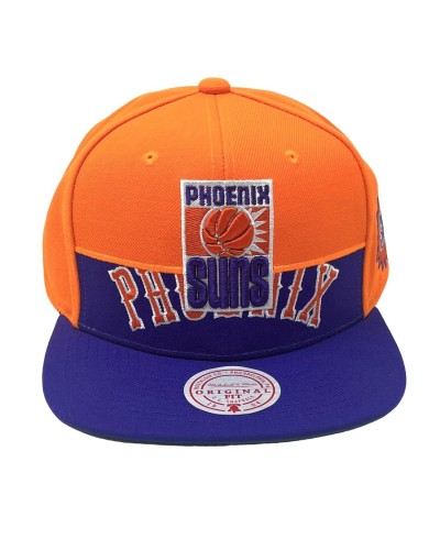 Gorra plana Mitchell & Ness Phoenix Suns Half n Half orange