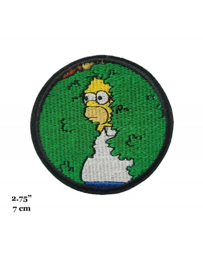 Parche ropa Homer arbusto