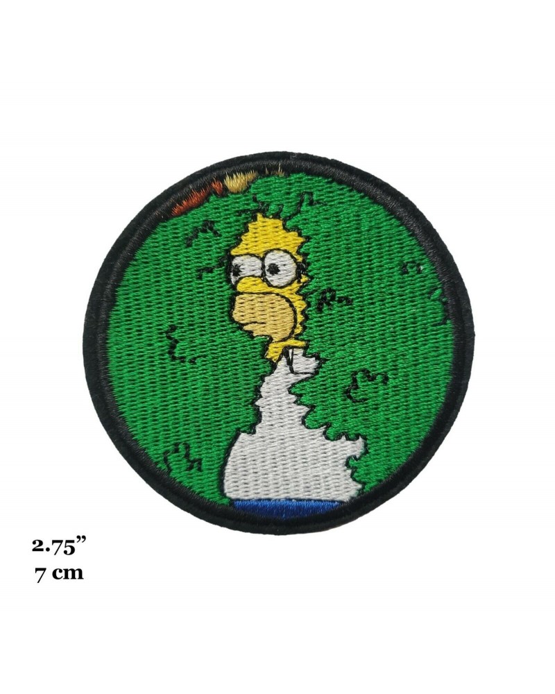 Parche ropa Homer arbusto