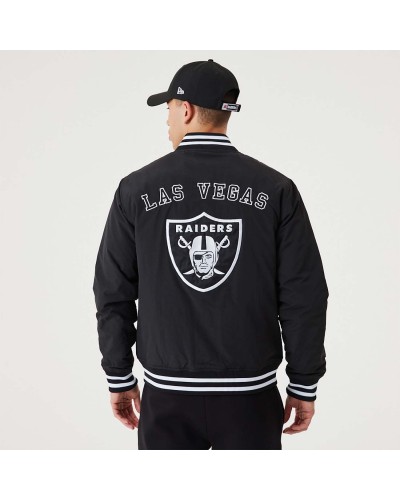 Chaqueta bomber New Era Las Vegas Raiders NFL Team Logo BP