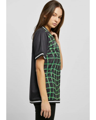 Camiseta beisbolera chica Karl Kani  KK retro block black green