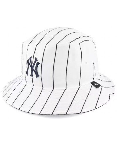 Bucket hat 47 Brand NY Yankees stripe white